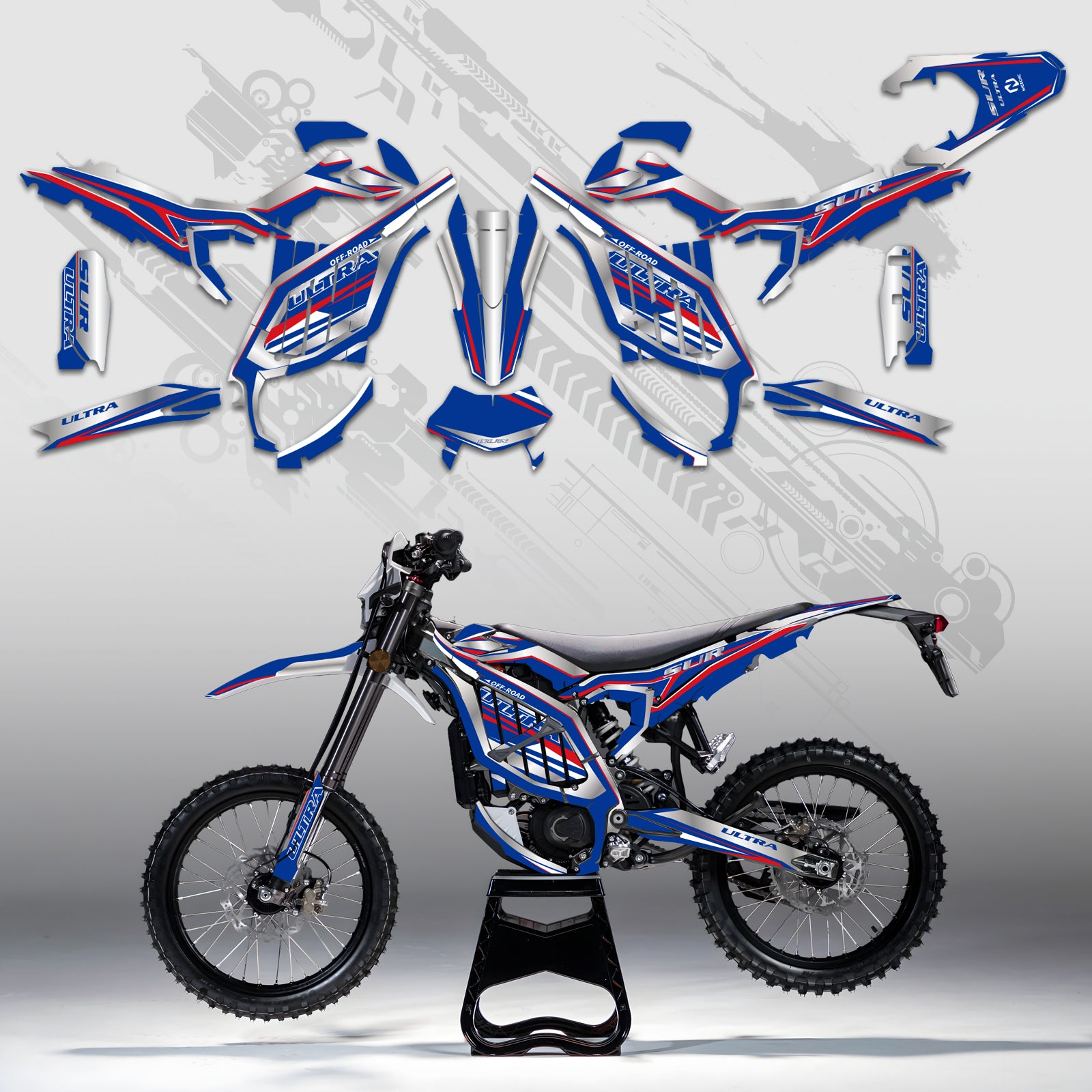 Motorcycle Full Graphics Decals Stickers Kit For Surron Ultra Bee ALL YEARS