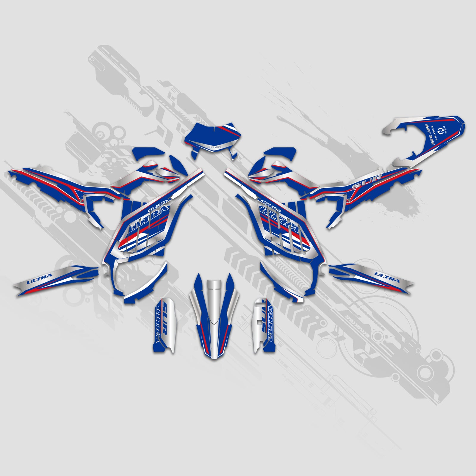 Motorcycle Full Graphics Decals Stickers Kit For Surron Ultra Bee ALL YEARS