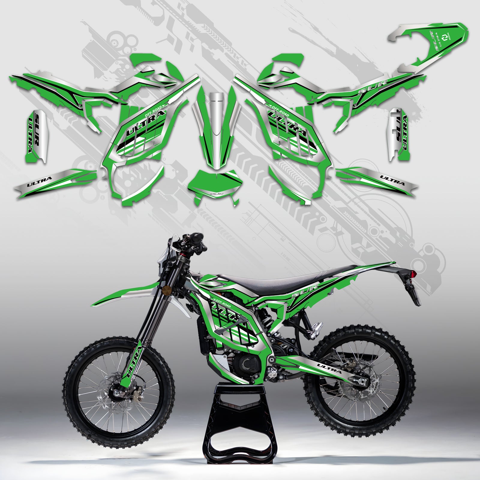 Motorcycle Full Graphics Decals Stickers Kit For Surron Ultra Bee ALL YEARS
