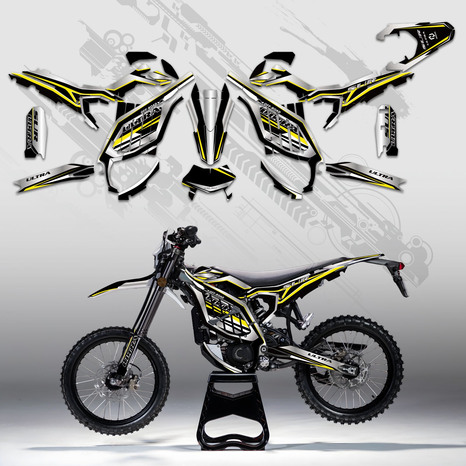 Electric Dirt Bike Full Graphics Decals Stickers Kit For Surron Ultra Bee ALL YEARS