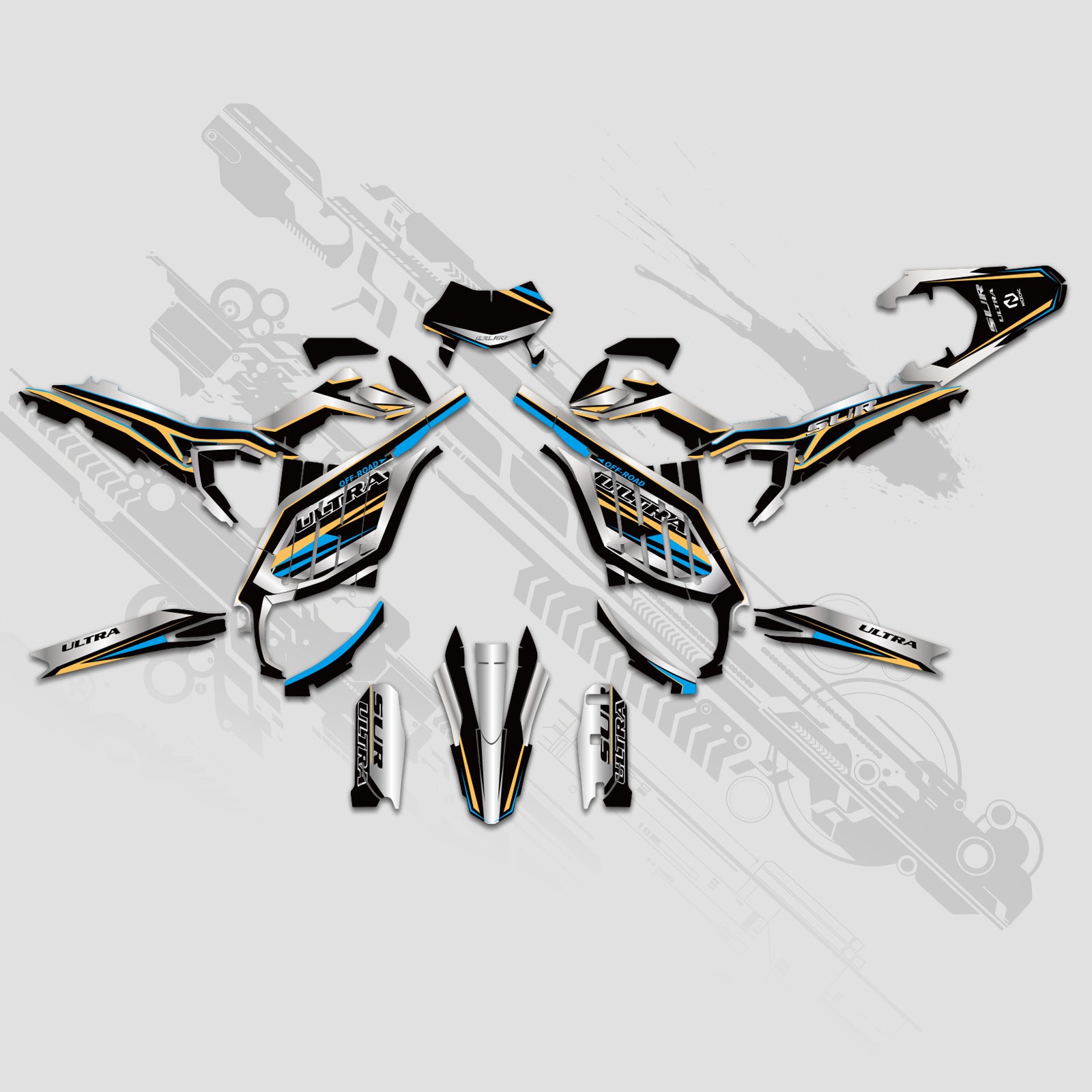 Electric Dirt Bike Full Graphics Decals Stickers Kit For Surron Ultra Bee ALL YEARS