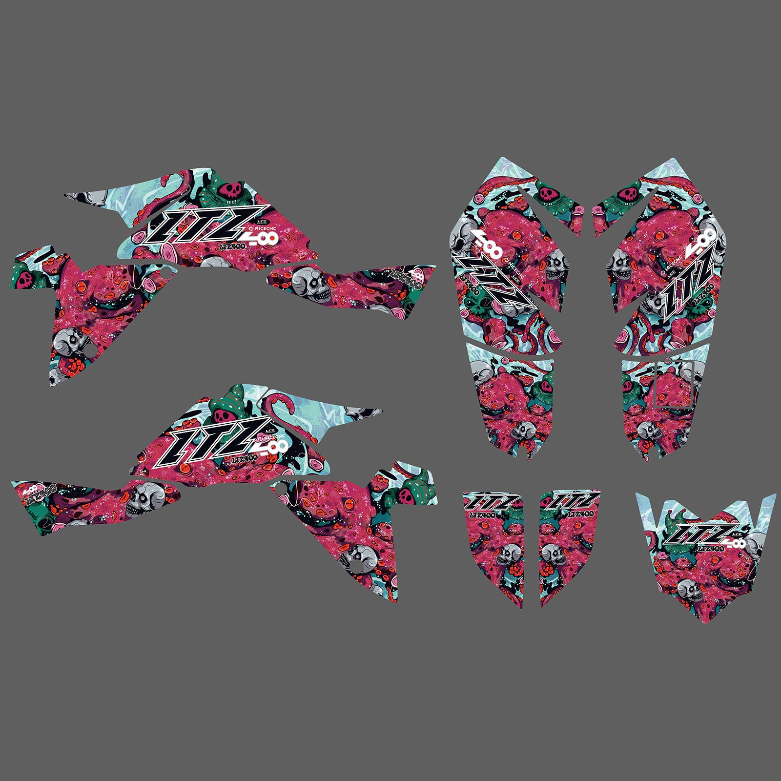 Motorcycle Decals Graphic Stickers For SUZUKI LTZ400 2009-2015