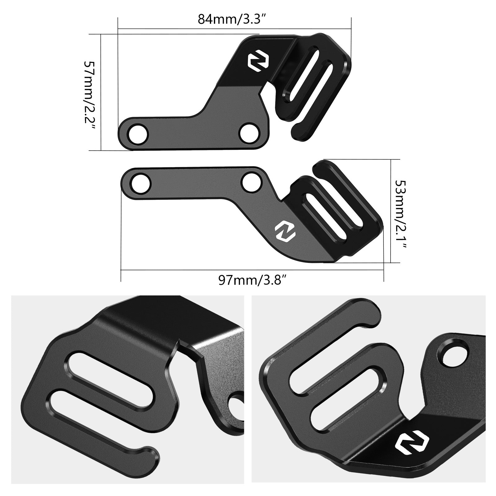 Tie Down Brackets Side Luggage Rack Holders For Suzuki DR650 S / SE 1996-2025