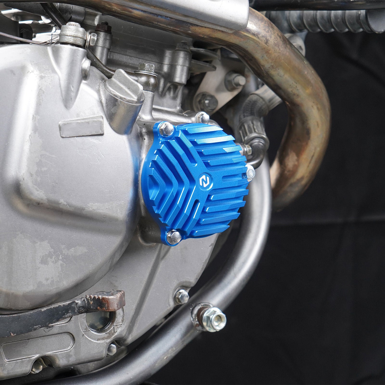 Finned Heat Sink Engine Oil Filter Cover Cap For Suzuki DR650 S / SE 1996-2024