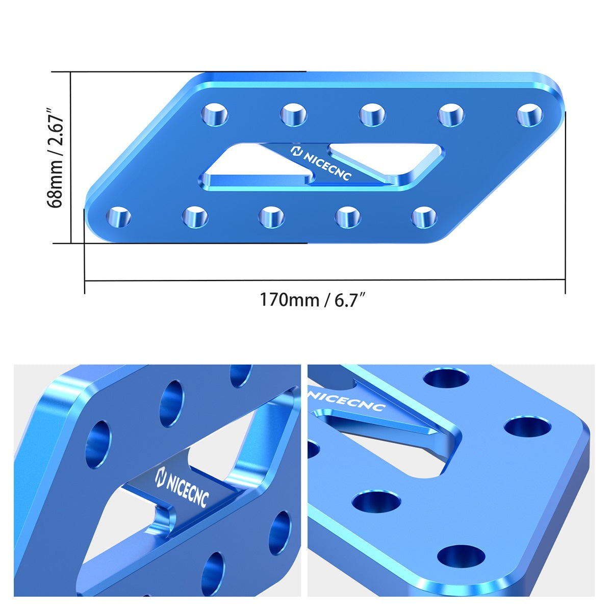 Passenger Foot Peg Support Extension Relocation Brackets For Suzuki DR650 S / SE