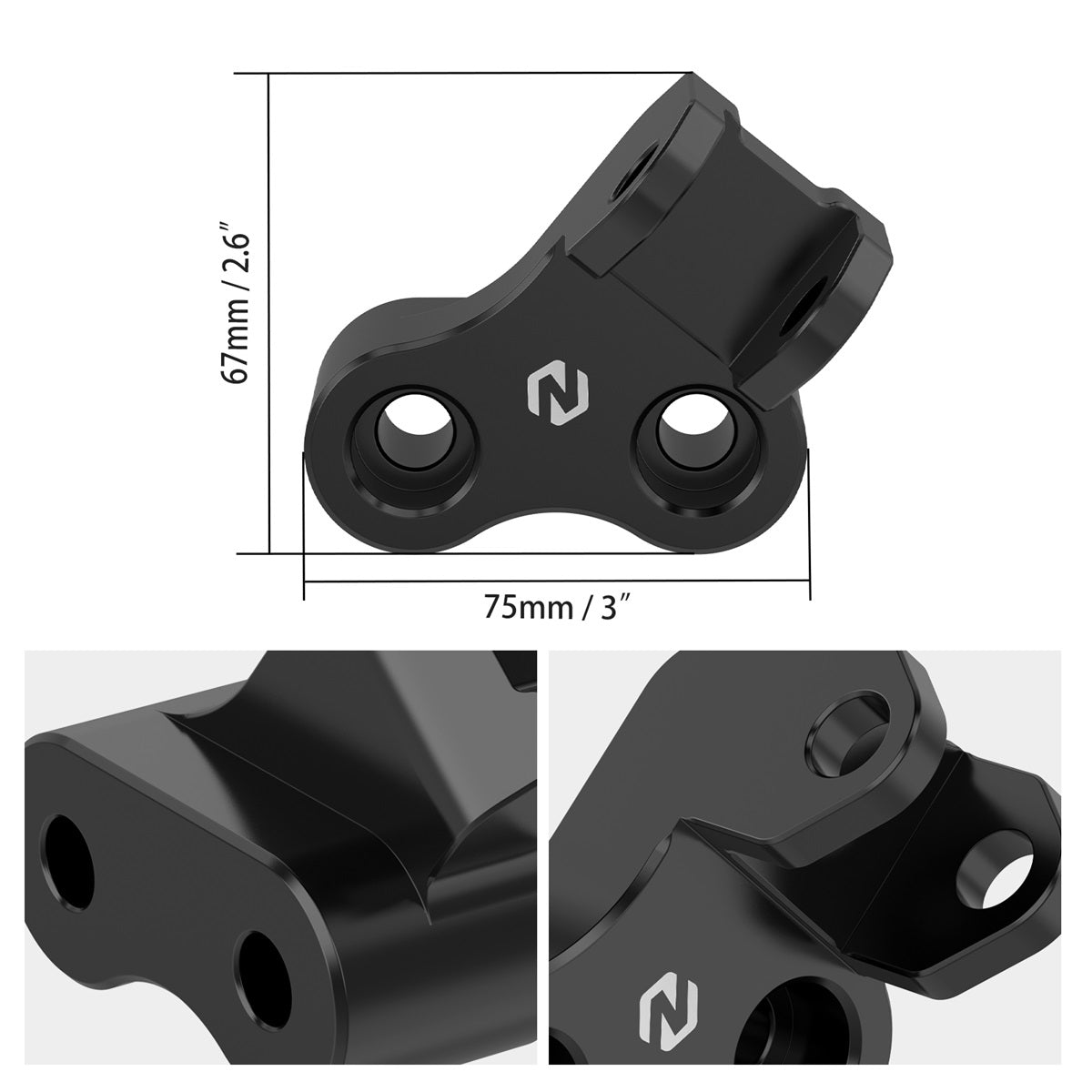 Pair Lowered Footpeg Brackets For Suzuki DR650 S / SE 1996-2024