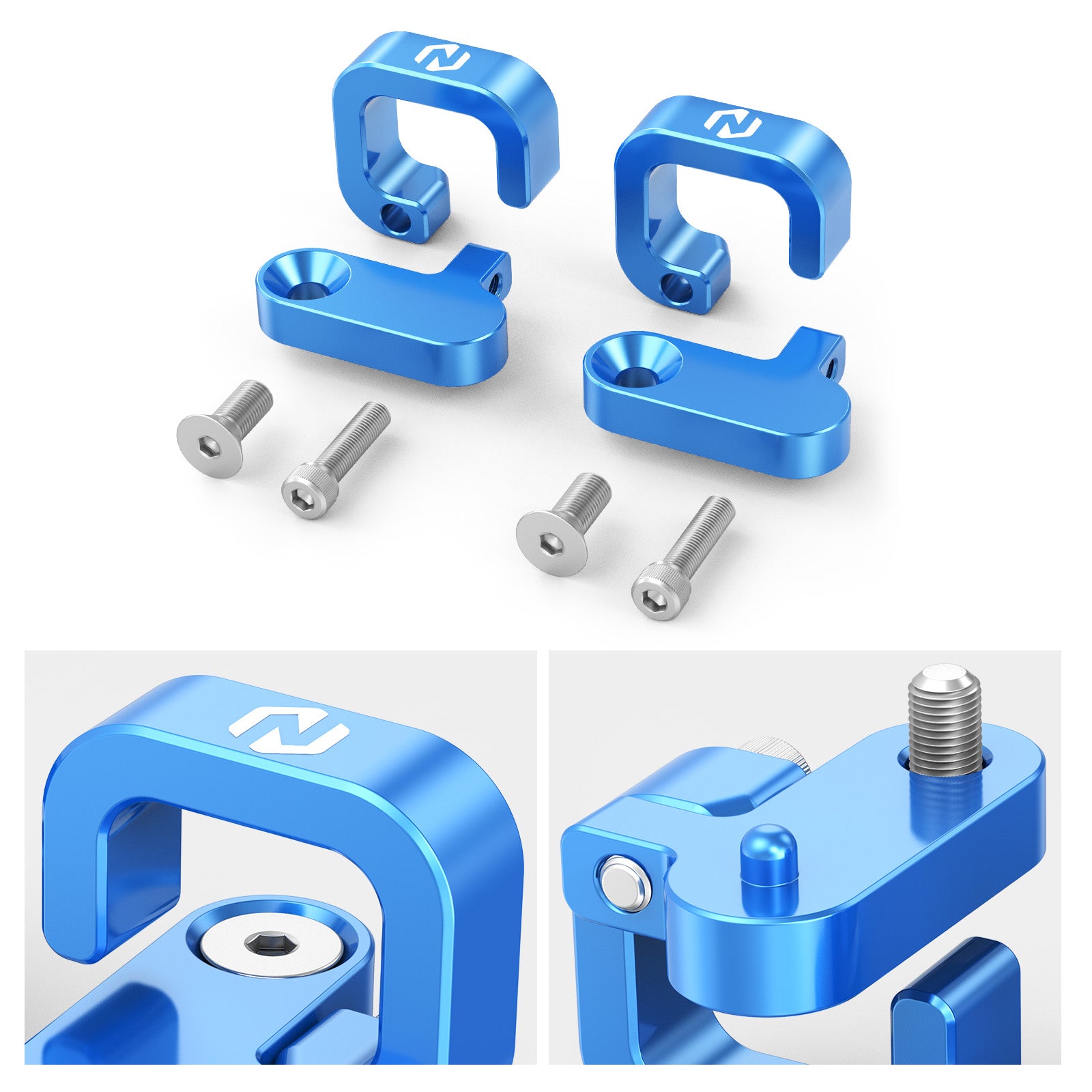 Rear Brake Line Hose Guides Clamps Kit For Suzuki DR650SE DRZ400S RMZ250