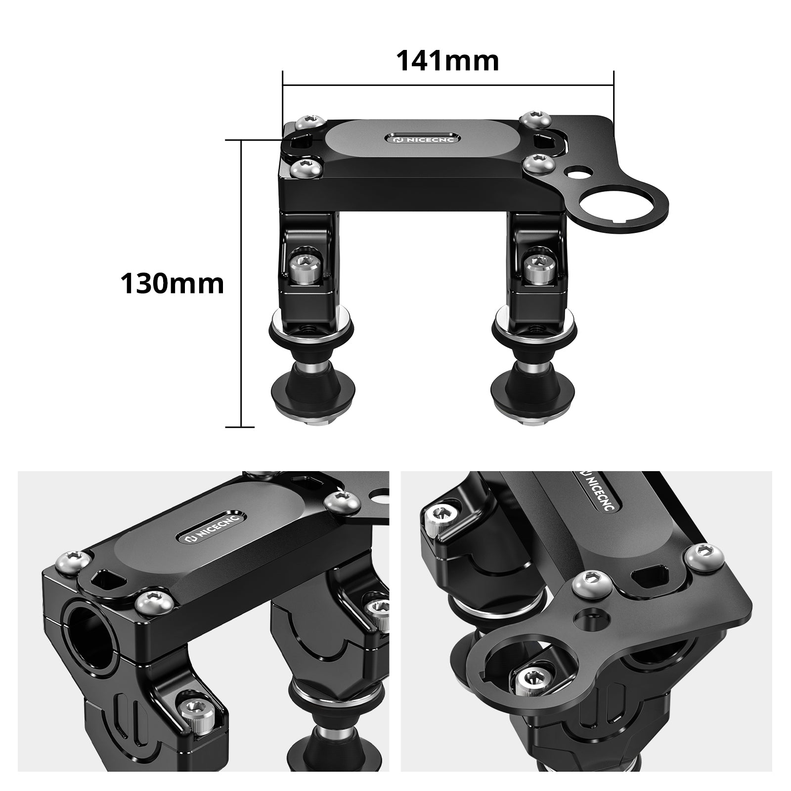 Offset Handlebar Riser Mount Clamp Kit For Suzuki DRZ400SM 2005-2024