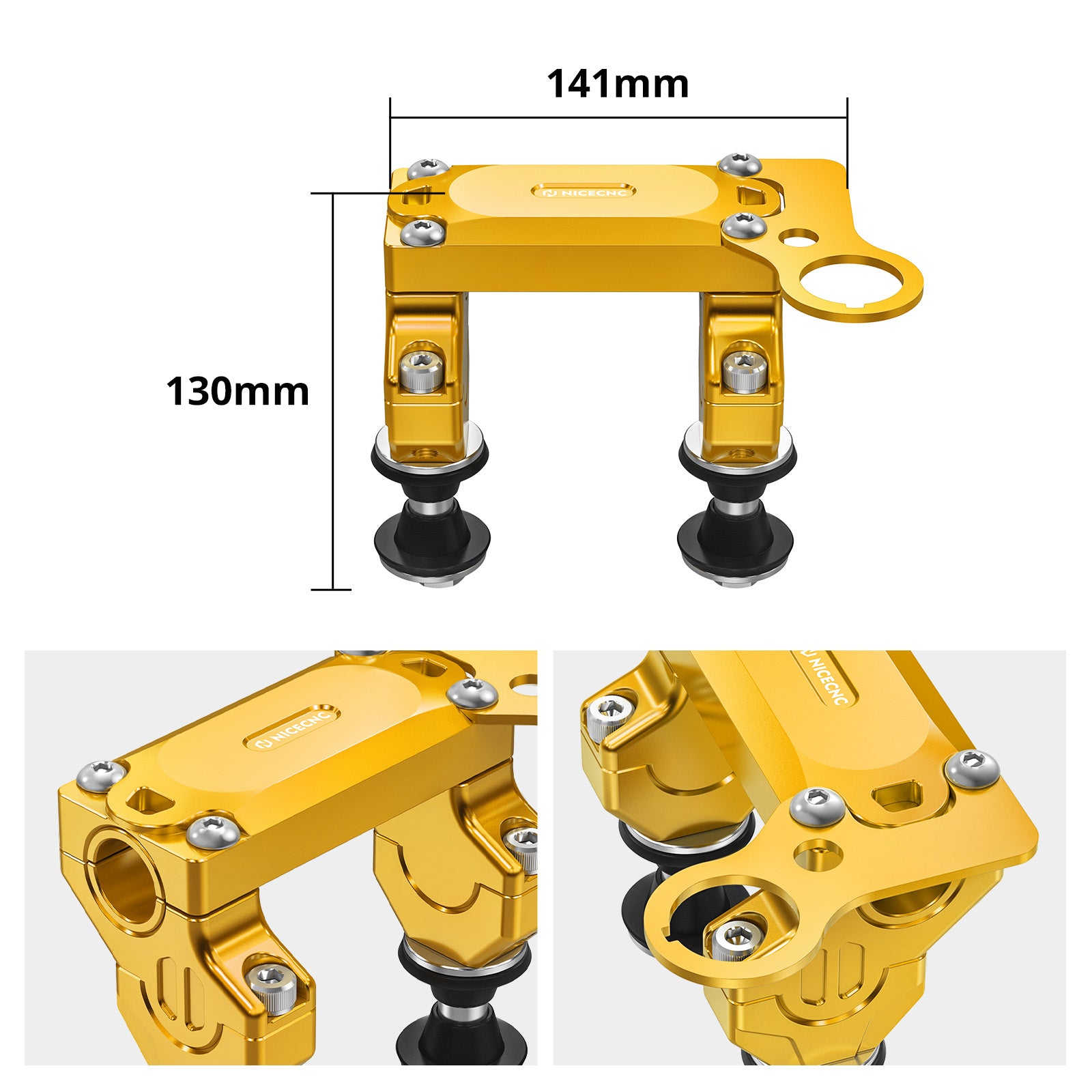 Offset Handlebar Riser Mount Clamp Kit For Suzuki DRZ400SM 2005-2024