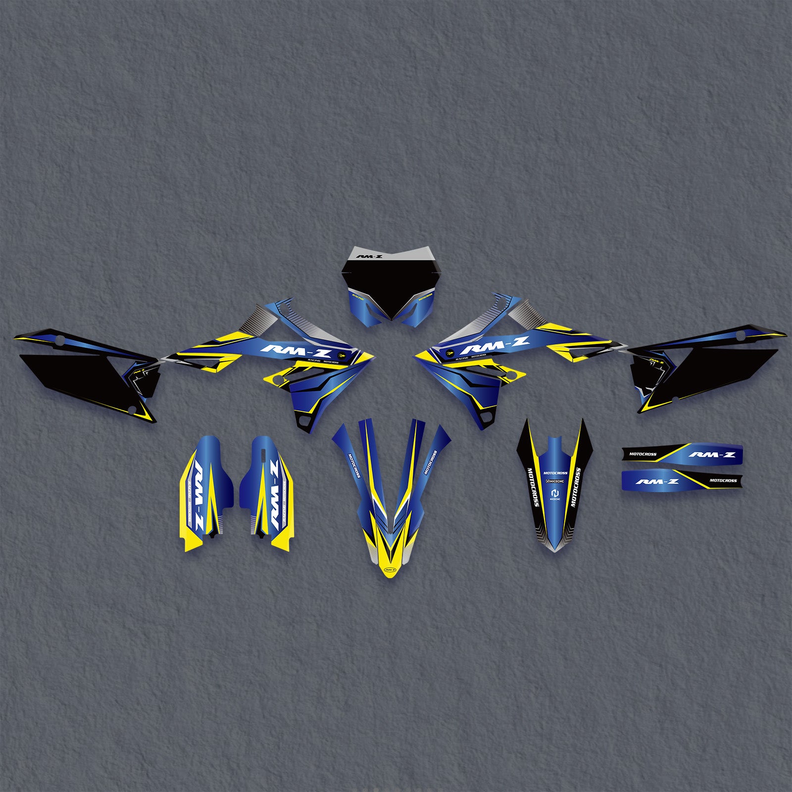 Full Graphics Decals Stickers Set For SUZUKI RMZ250 19-25 RMZ450 18-25