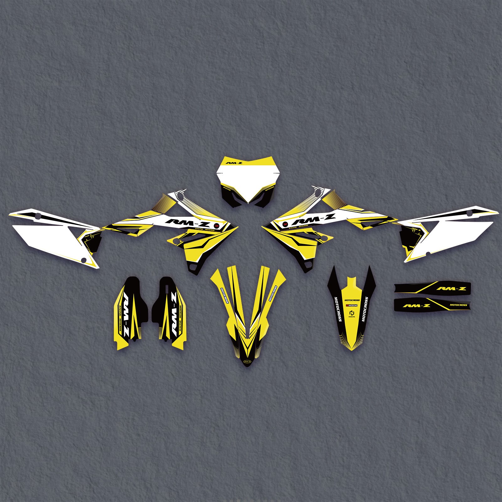 Full Graphics Decals Stickers Set For SUZUKI RMZ250 19-25 RMZ450 18-25