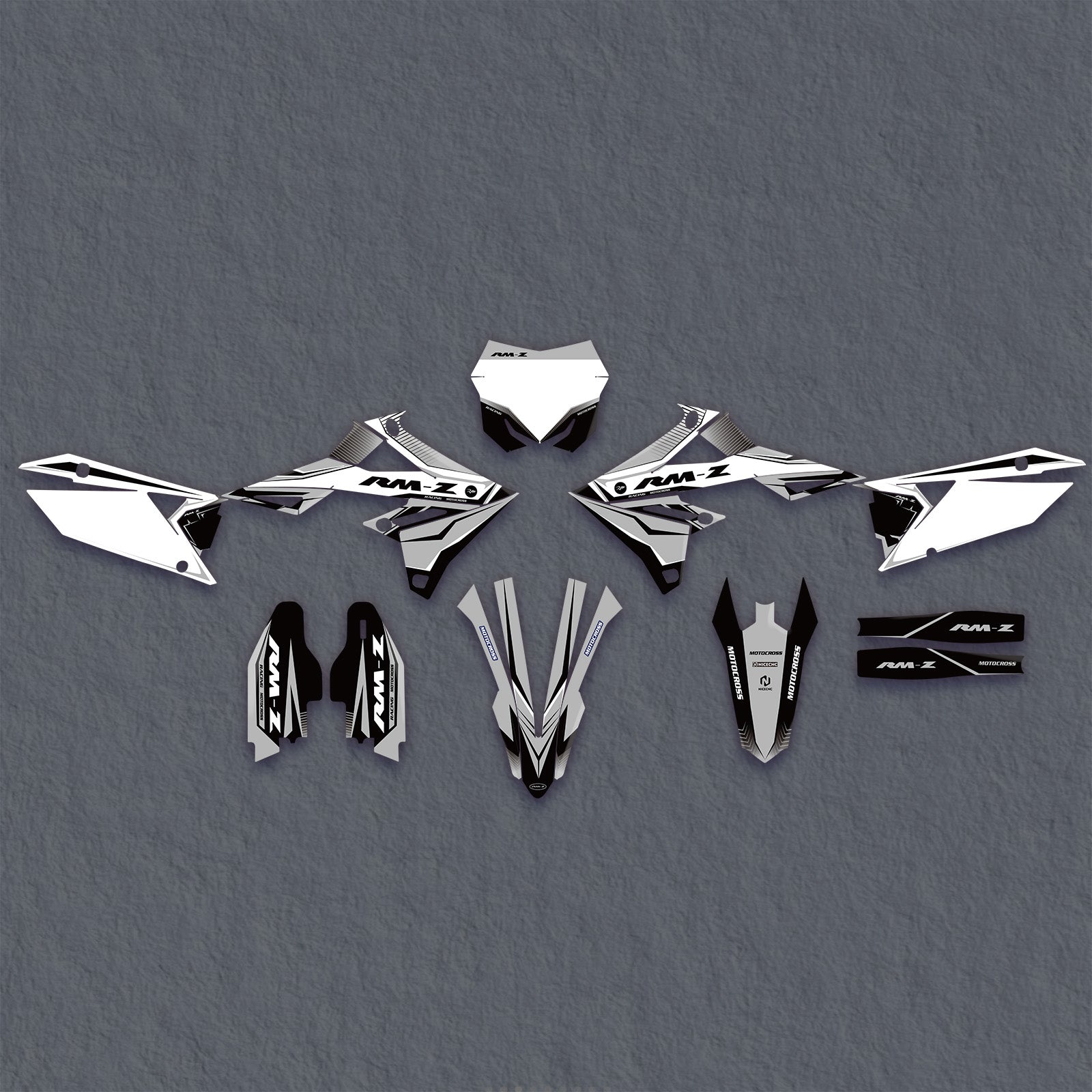 Full Graphics Decals Stickers Set For SUZUKI RMZ250 19-25 RMZ450 18-25
