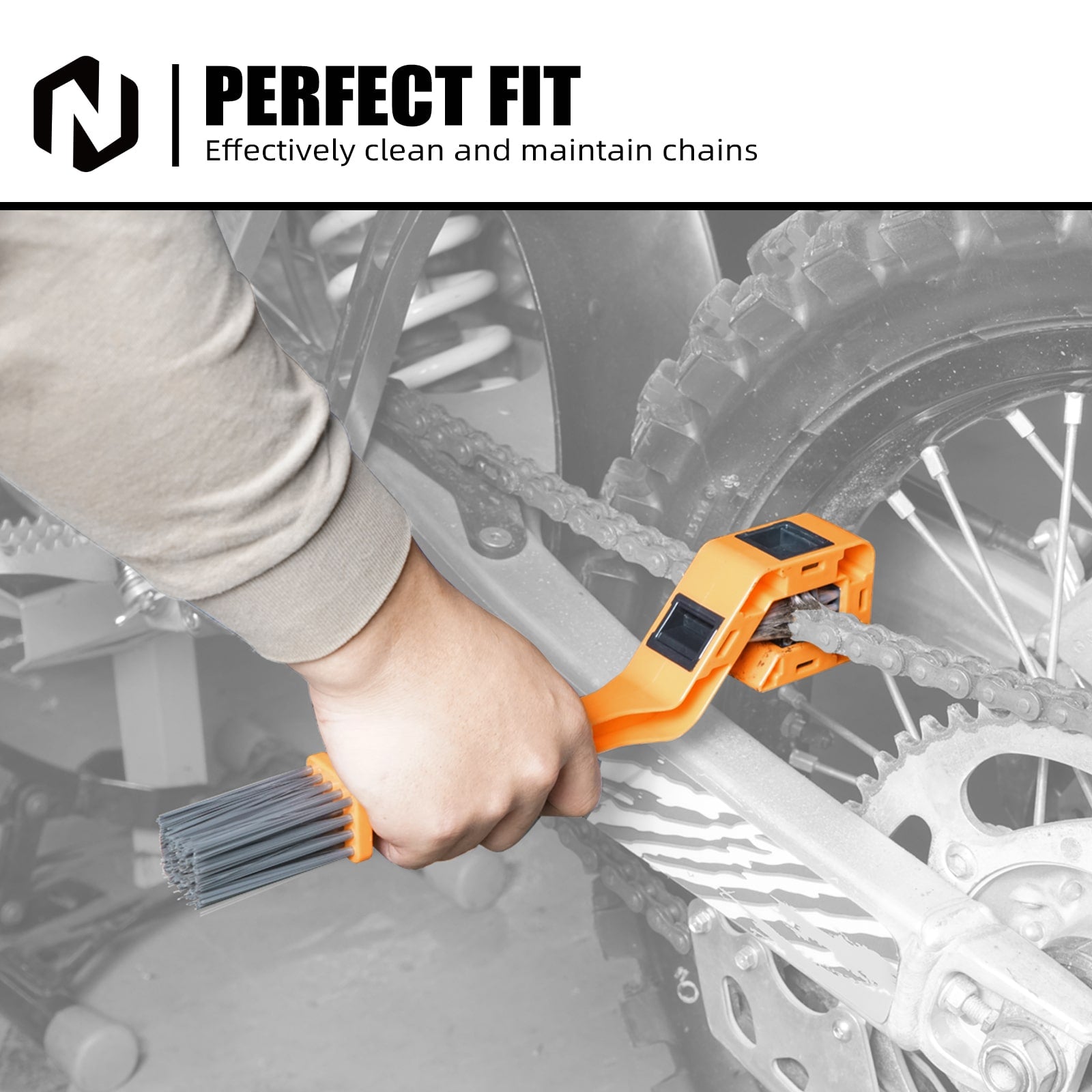 Gear Chain Cleaning Brush Wash Scrubber Tool For GasGas EX/EC/MC/EX F 125-450