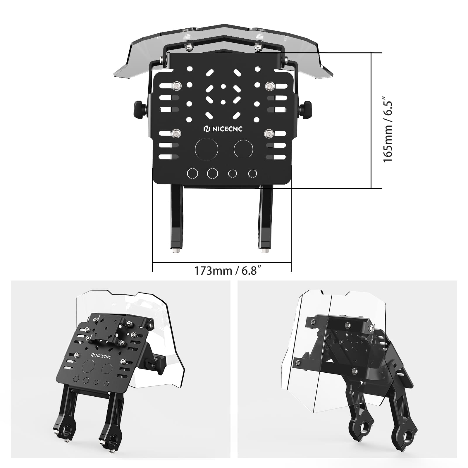 Universal GPS Mount Bracket Mini Fairing Kit For KTM 125-530 SX-F/EXC/XC-F/XC-W Husqvarna 125-501 Honda XR650L Beta GasGas Yamaha Kawasaki