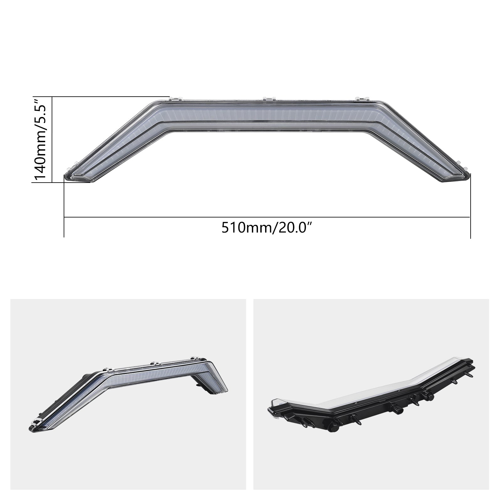 UTV Front Accent Light LED Center Front Grill Light For Polaris RZR PRO XP