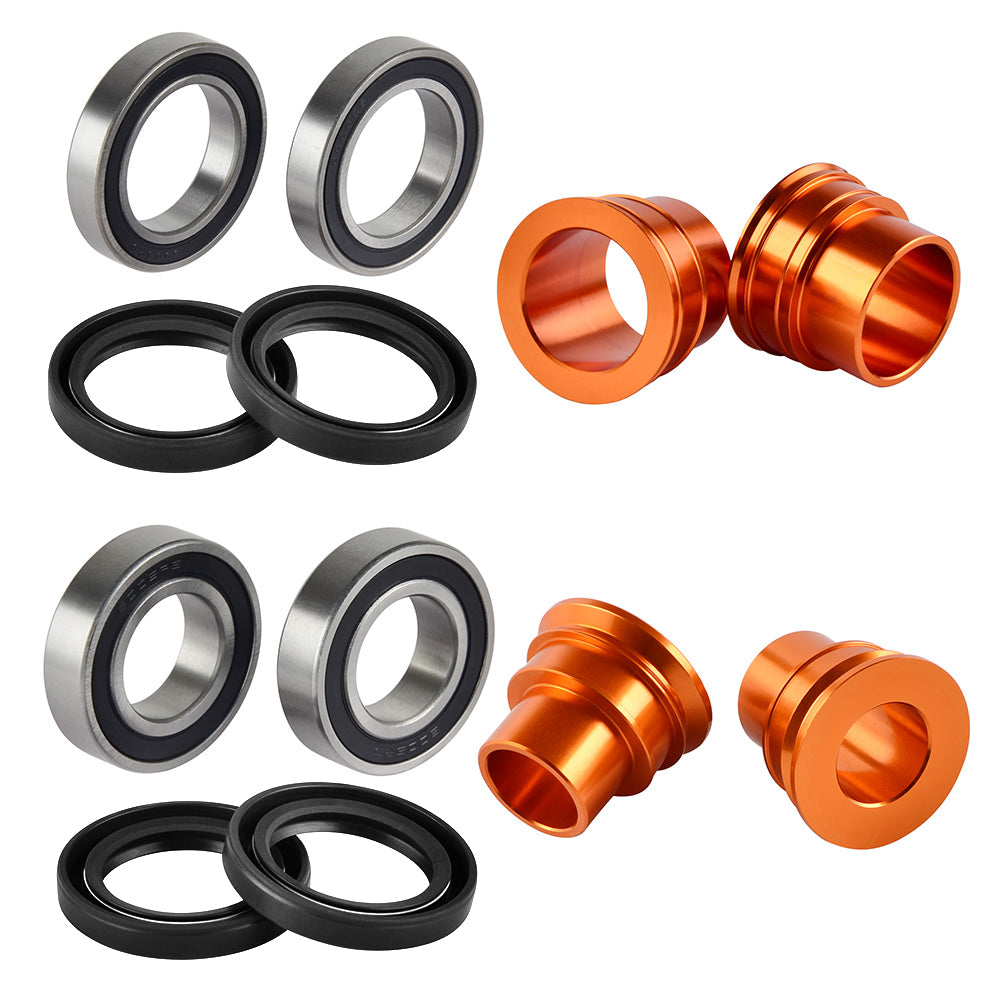 Front Rear Wheel Spacers Beraings Seals For KTM 350 500 EXC-F 2003-2015