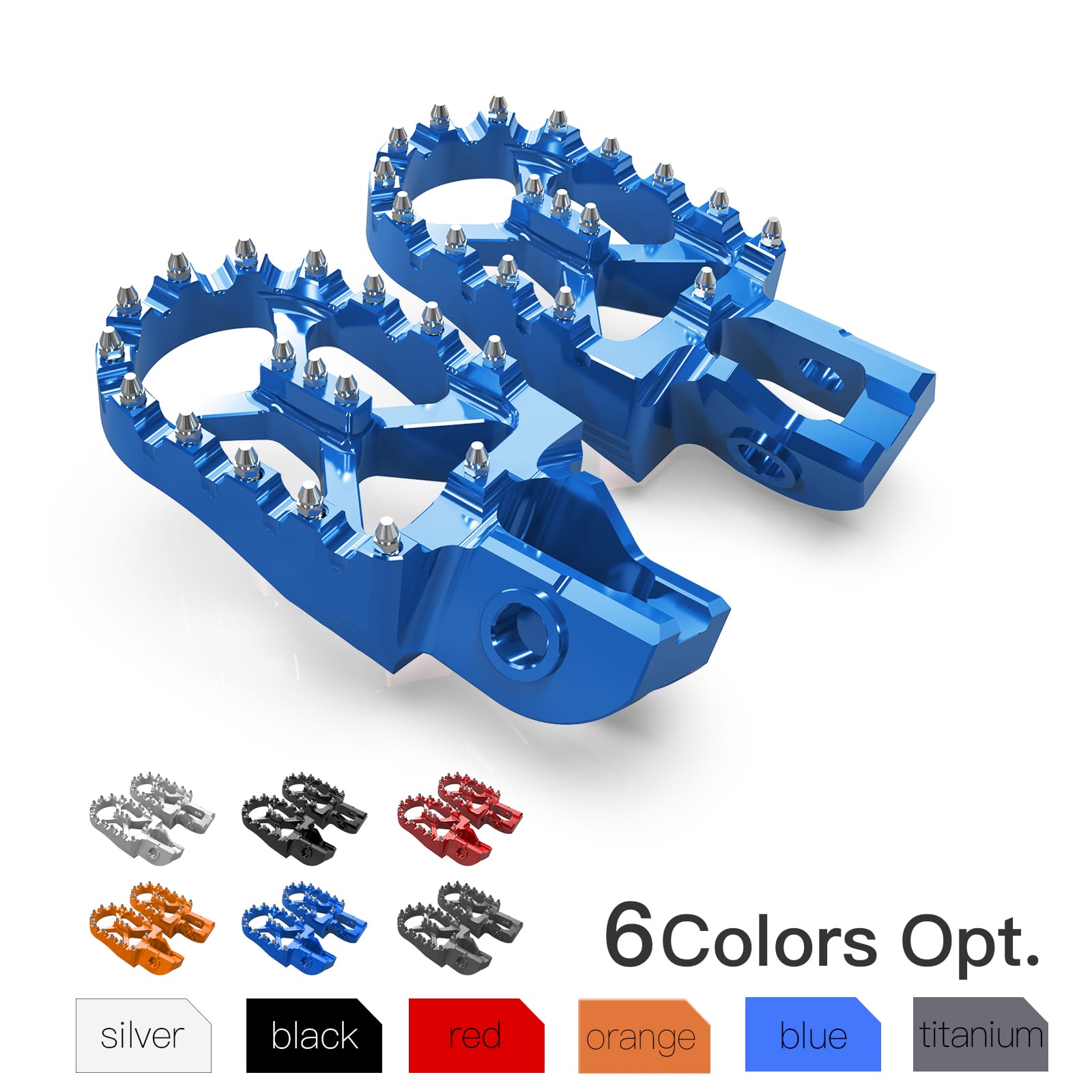 Billet Wide Foot Pegs For KTM 350 500 EXCF 2017-2023