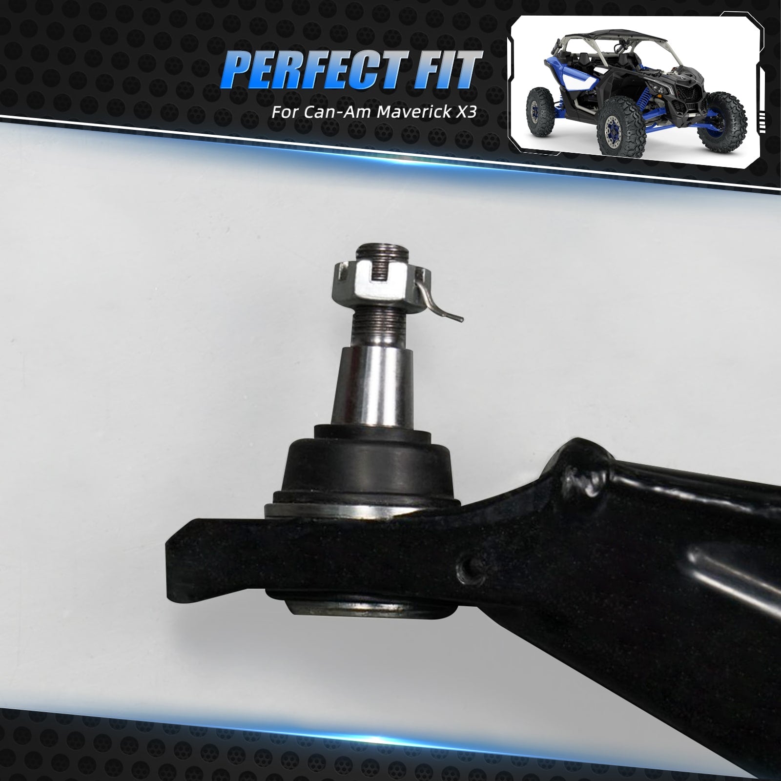 UTV Upper A-Arm Ball Joints Kit For Can Am X3 Defender HD10 Commander 1000R