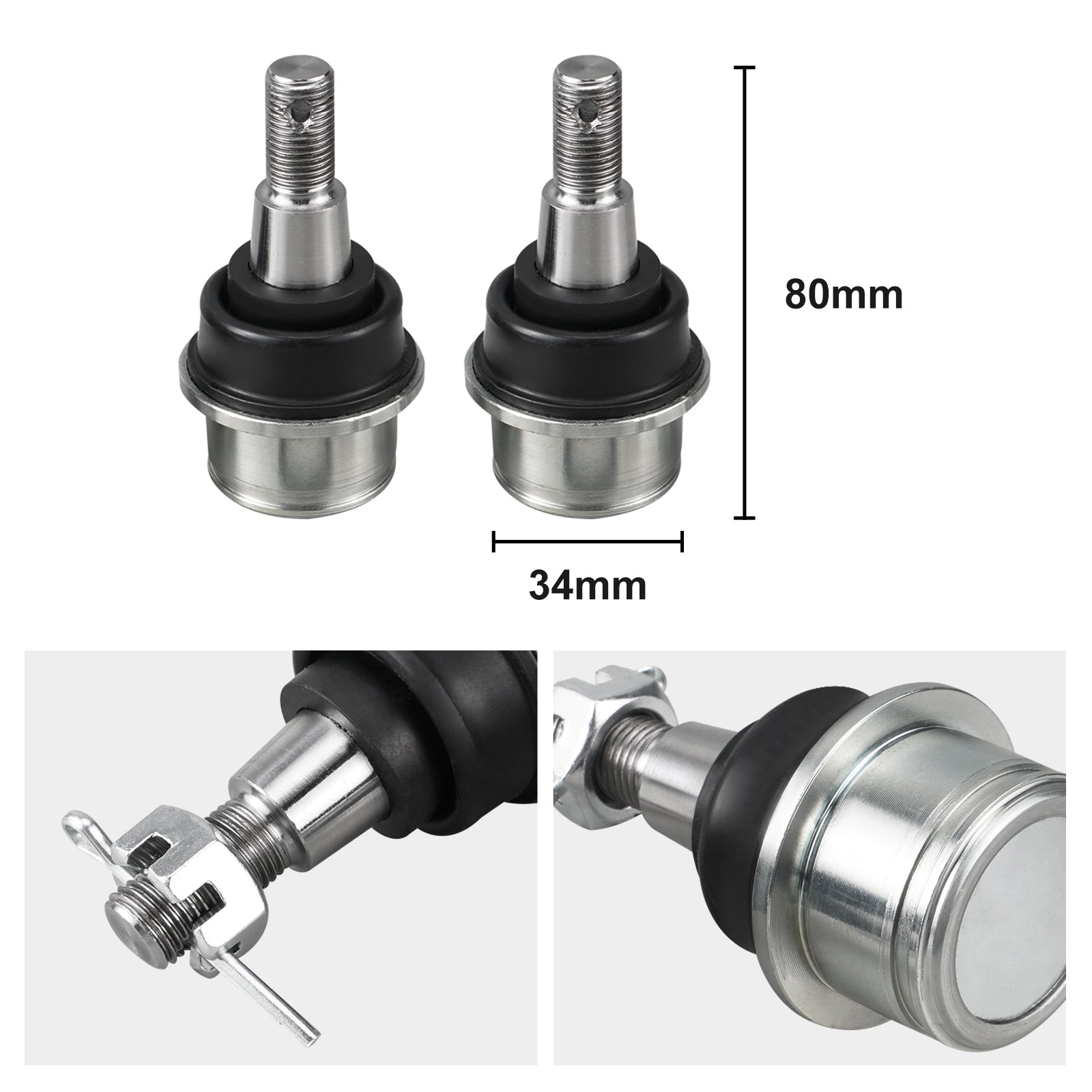 UTV Upper A-Arm Ball Joints Kit For Can Am X3 Defender HD10 Commander 1000R