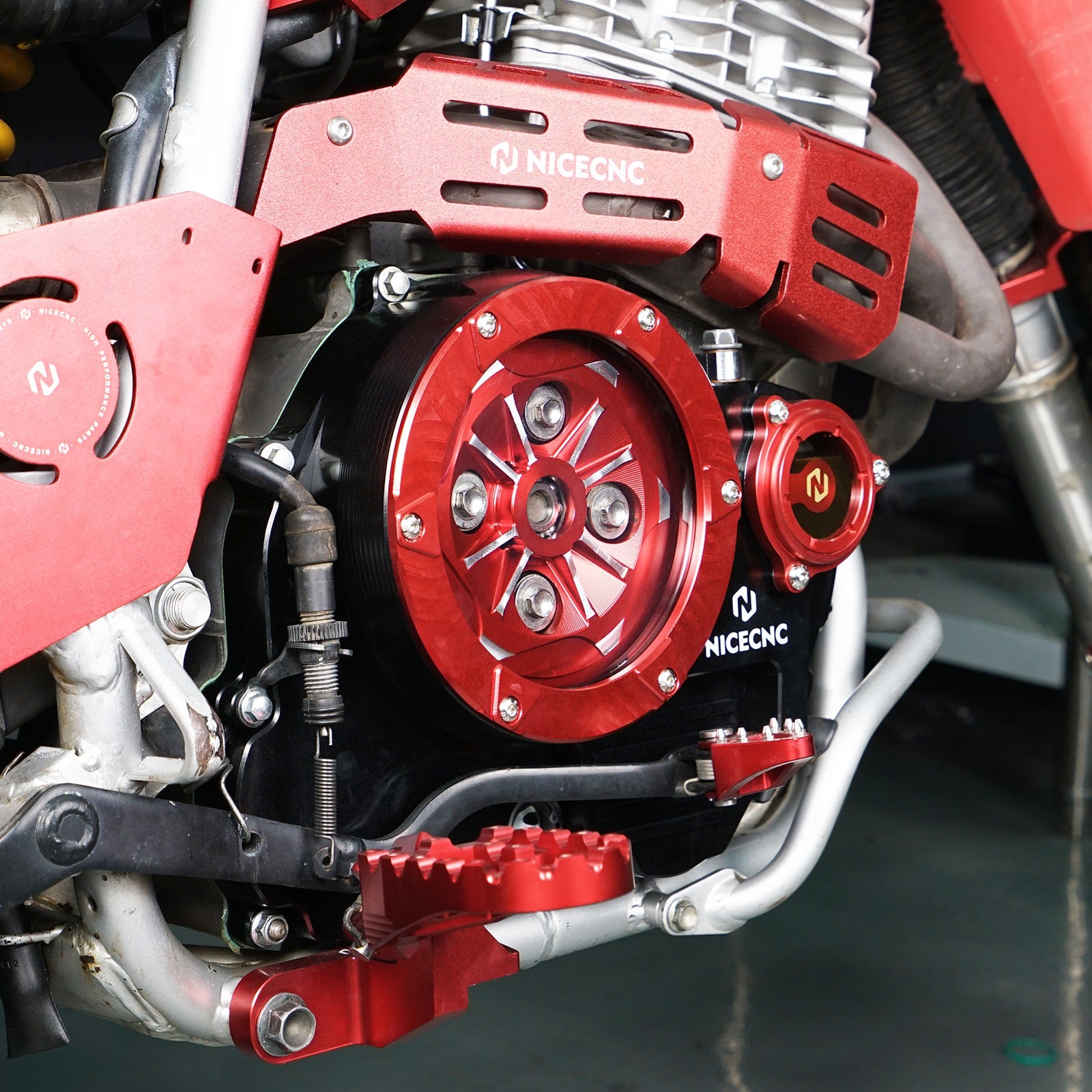 Transparent Right Engine Clutch Cover For Honda XR650L 1993-2024