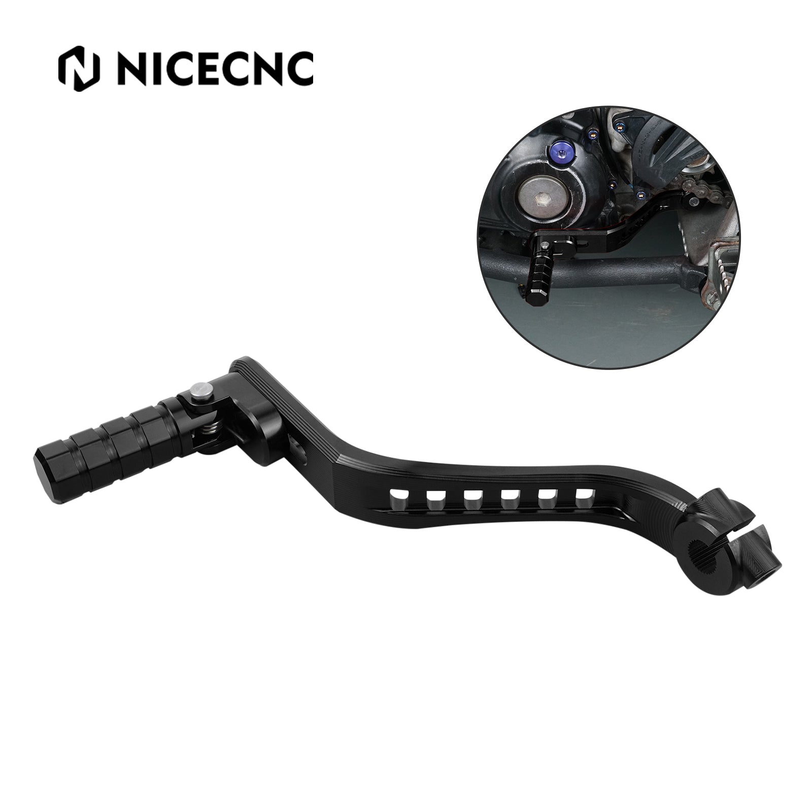 ATV Upgraded Folding Adjustable Shift Gear Lever Pedal For Yamaha YFZ450R 09-25