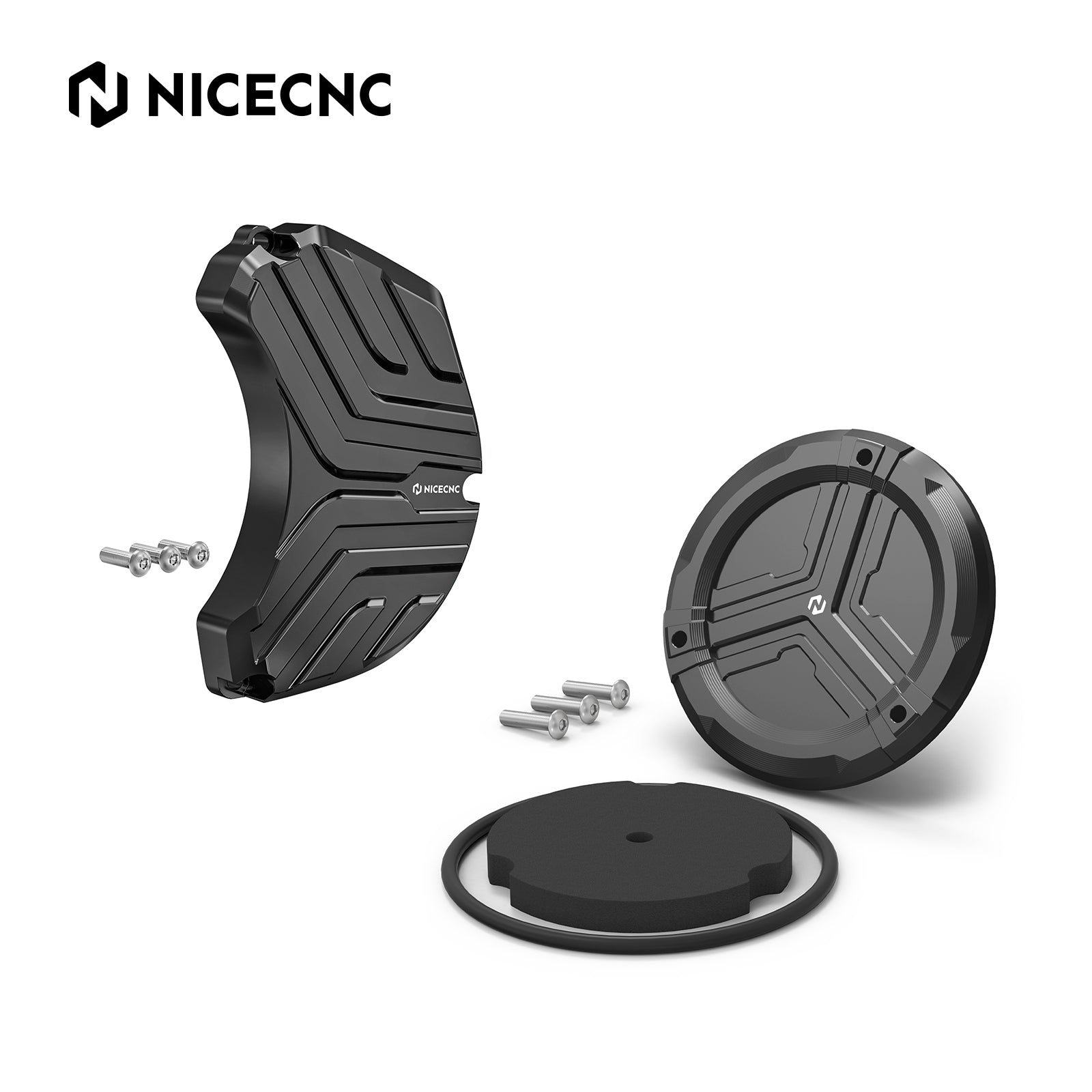 ATV Clutch Cover Insert + Water Pump Guard For Yamaha Banshee 350