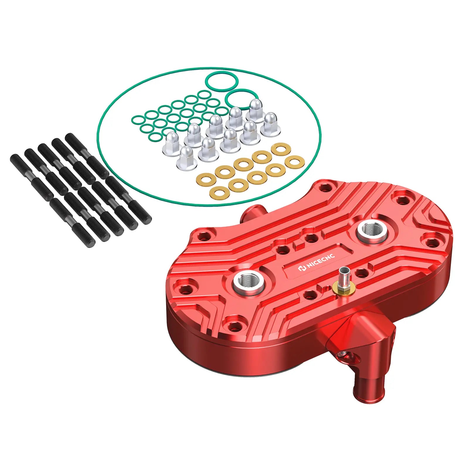 Finned Cylinder Head with 21CC Dome For Yamaha Banshee 350