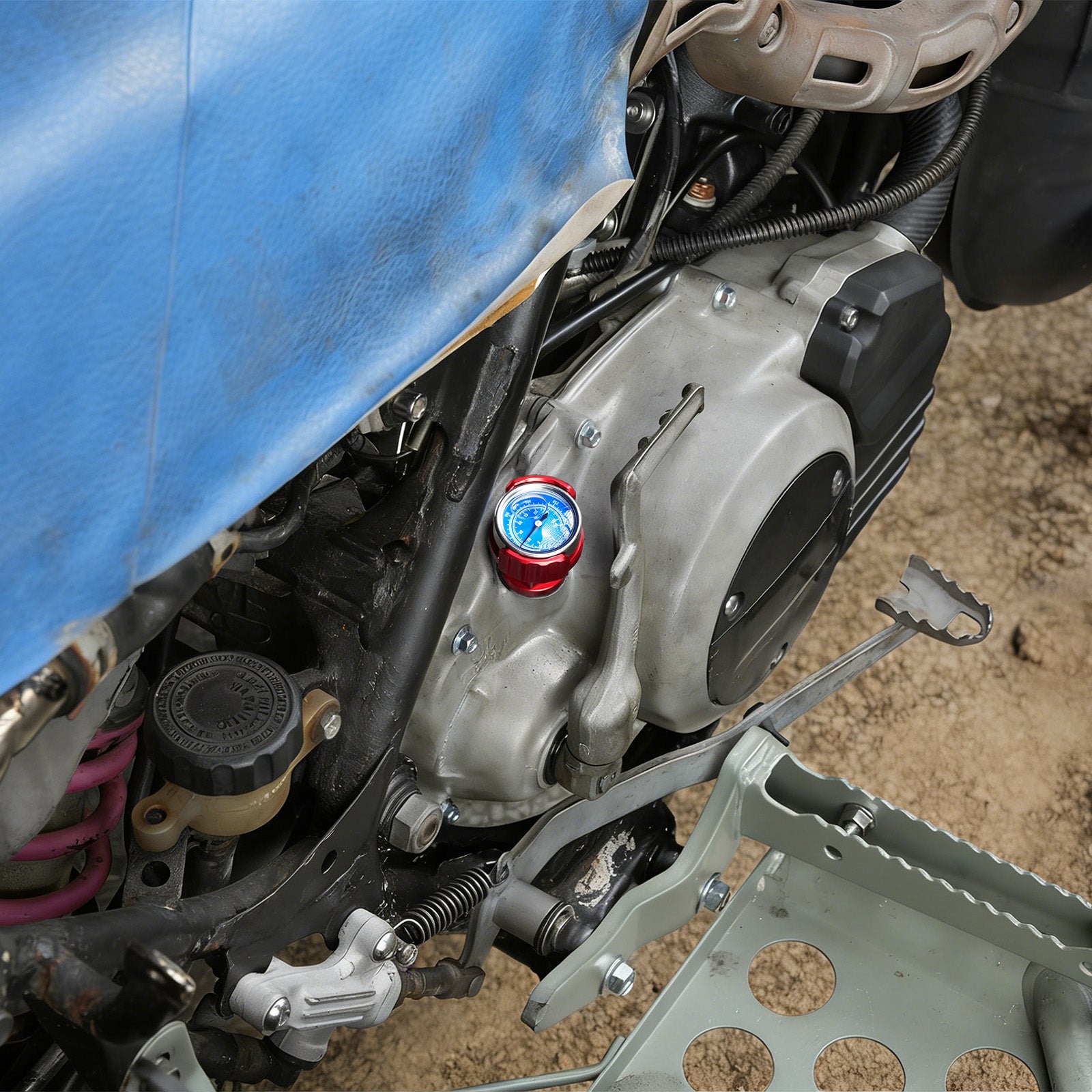 ATV Engine Oil Dipstick w/Temperature Gauge For Yamaha Banshee 350 1987-2006