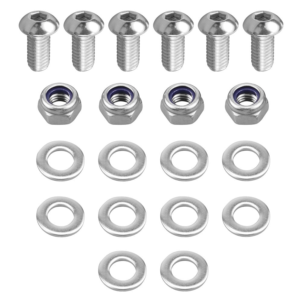 ATV Heel Foot Guard Footpeg Bolts Nuts Washers Kit For Yamaha Banshee 350