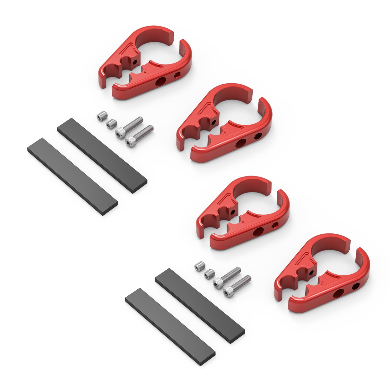 4PCS ATV Brake Line Cable Clamps For Yamaha Grizzly Raptor 700 R YFZ450R