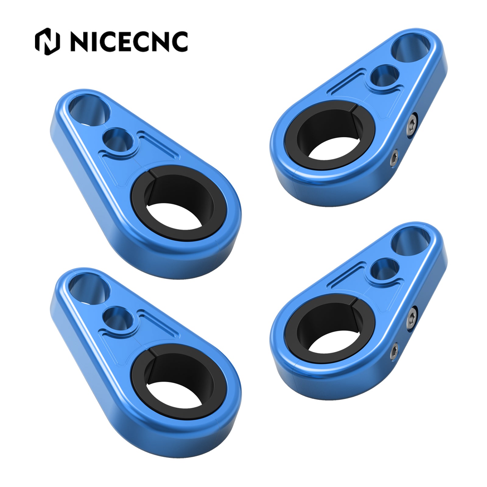 4PCS ATV Brake Line Cable Clamps For Yamaha Grizzly Raptor 700 R YFZ450R