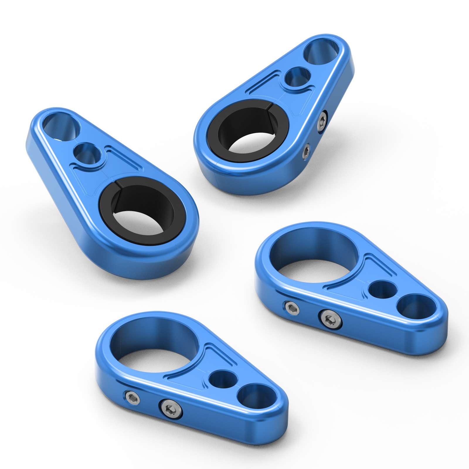 4PCS ATV Brake Line Cable Clamps For Yamaha Grizzly Raptor 700 R YFZ450R