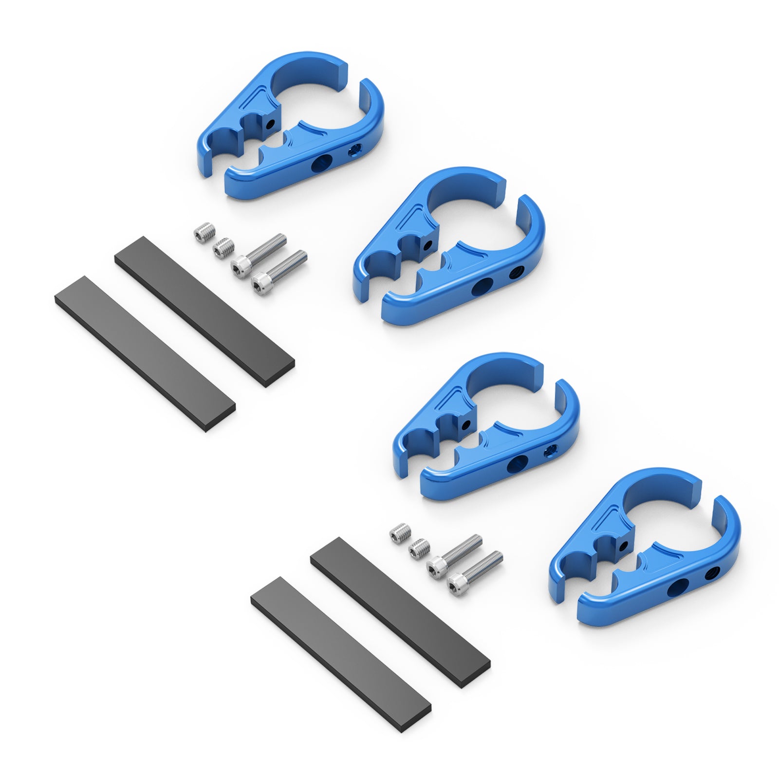 4PCS ATV Brake Line Cable Clamps For Yamaha Grizzly Raptor 700 R YFZ450R