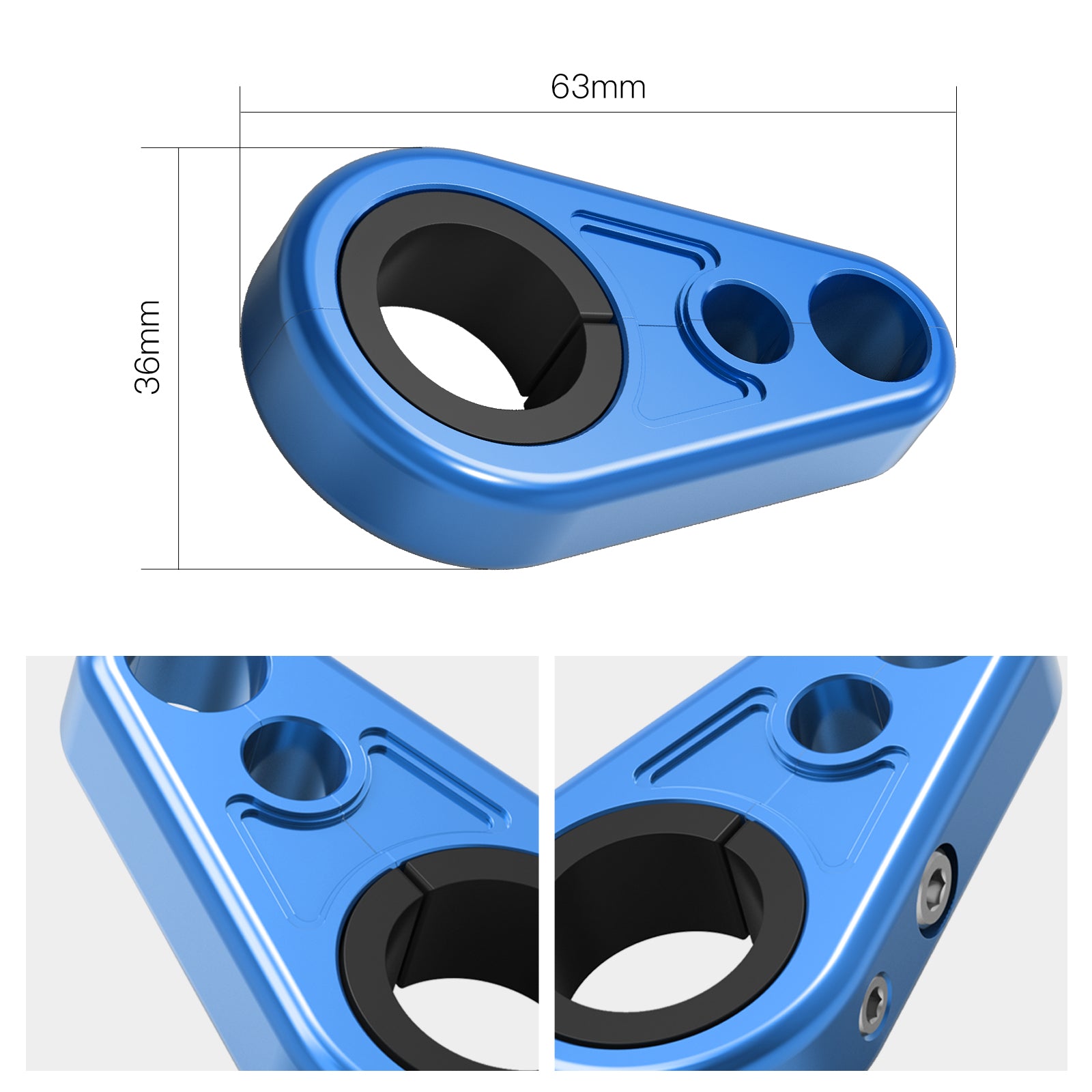 4PCS ATV Brake Line Cable Clamps For Yamaha Grizzly Raptor 700 R YFZ450R