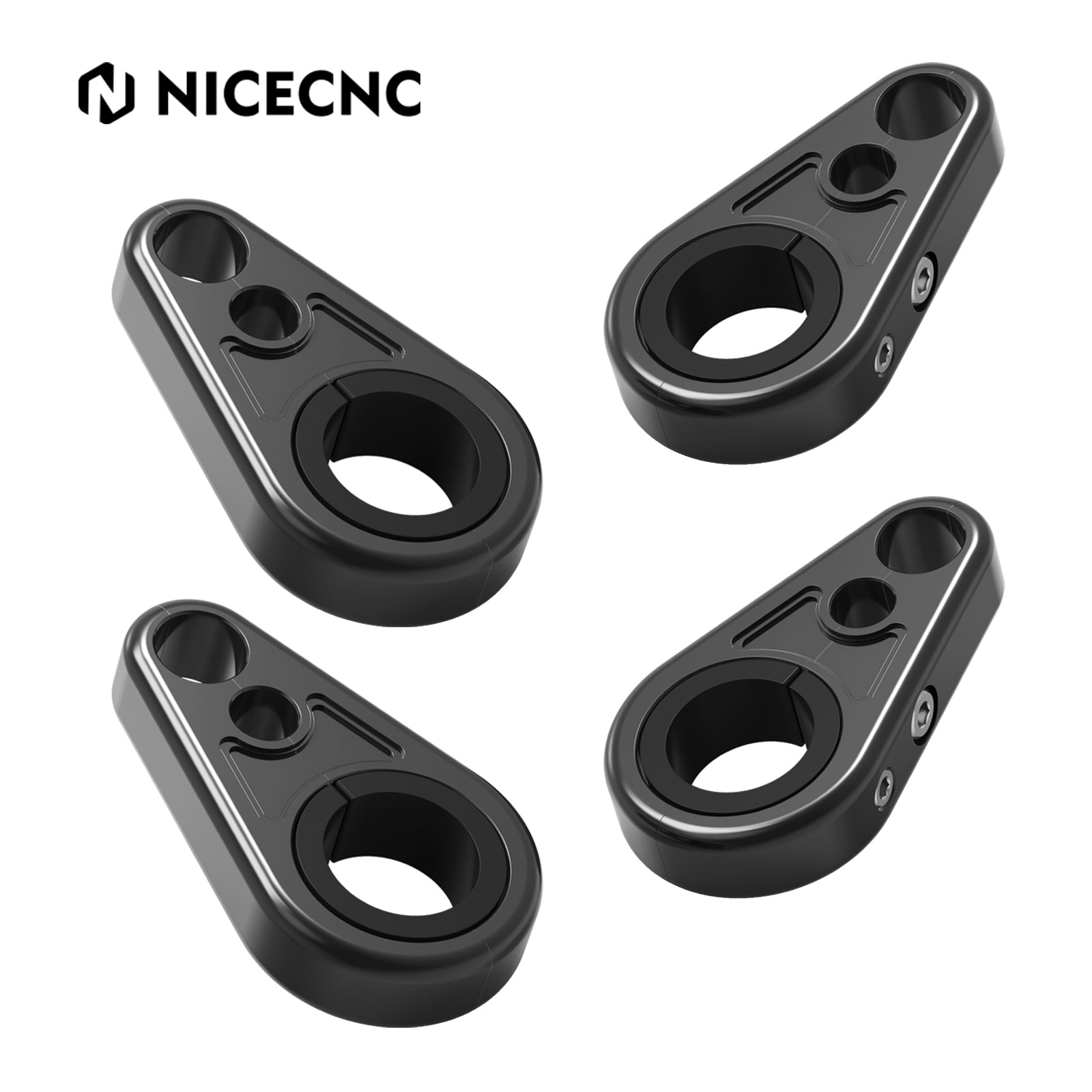 4PCS ATV Brake Line Cable Clamps For Yamaha Grizzly Raptor 700 R YFZ450R