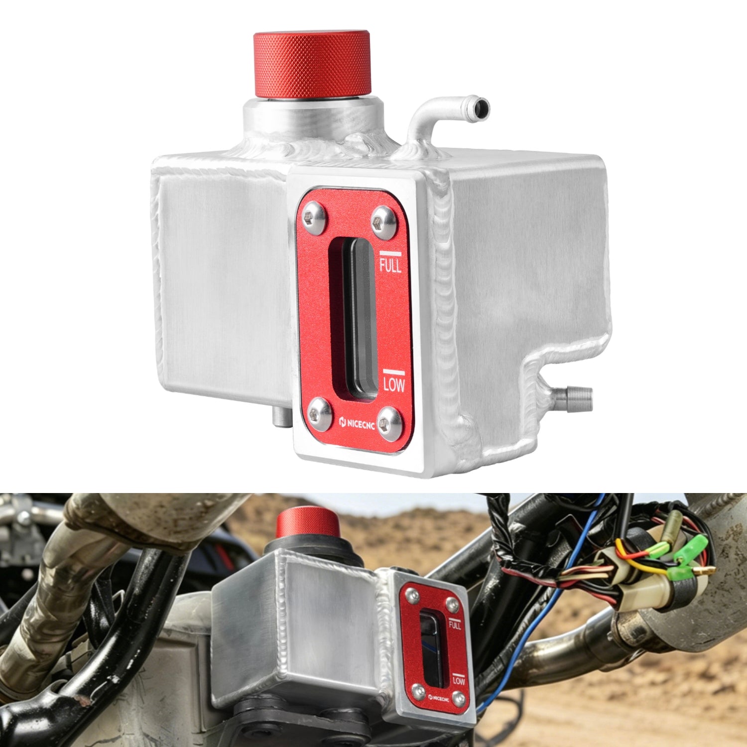 pois ポア　back nuance tank Yamaha Banshee 350 Coolant Reservoir Overflow Tank - Nicecnc