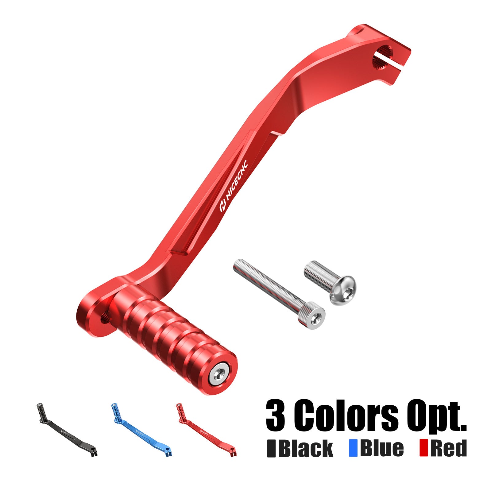 Adjustable Shift Lever Assy + Rear Foot Brake Pedal For Yamaha Banshee 350, Red