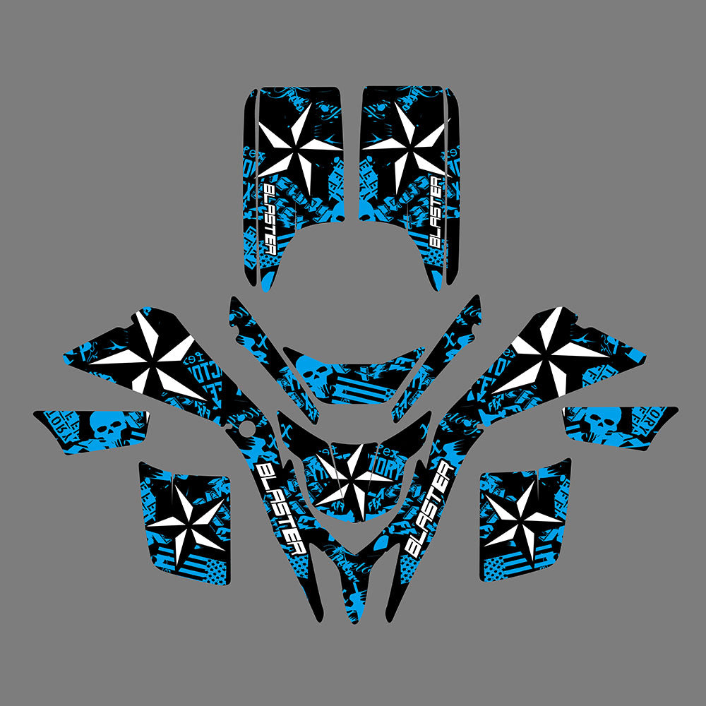 ATV Graphics Decals Stickers Kit For Yamaha Blaster 200 YFS200 1988-2006 All Years