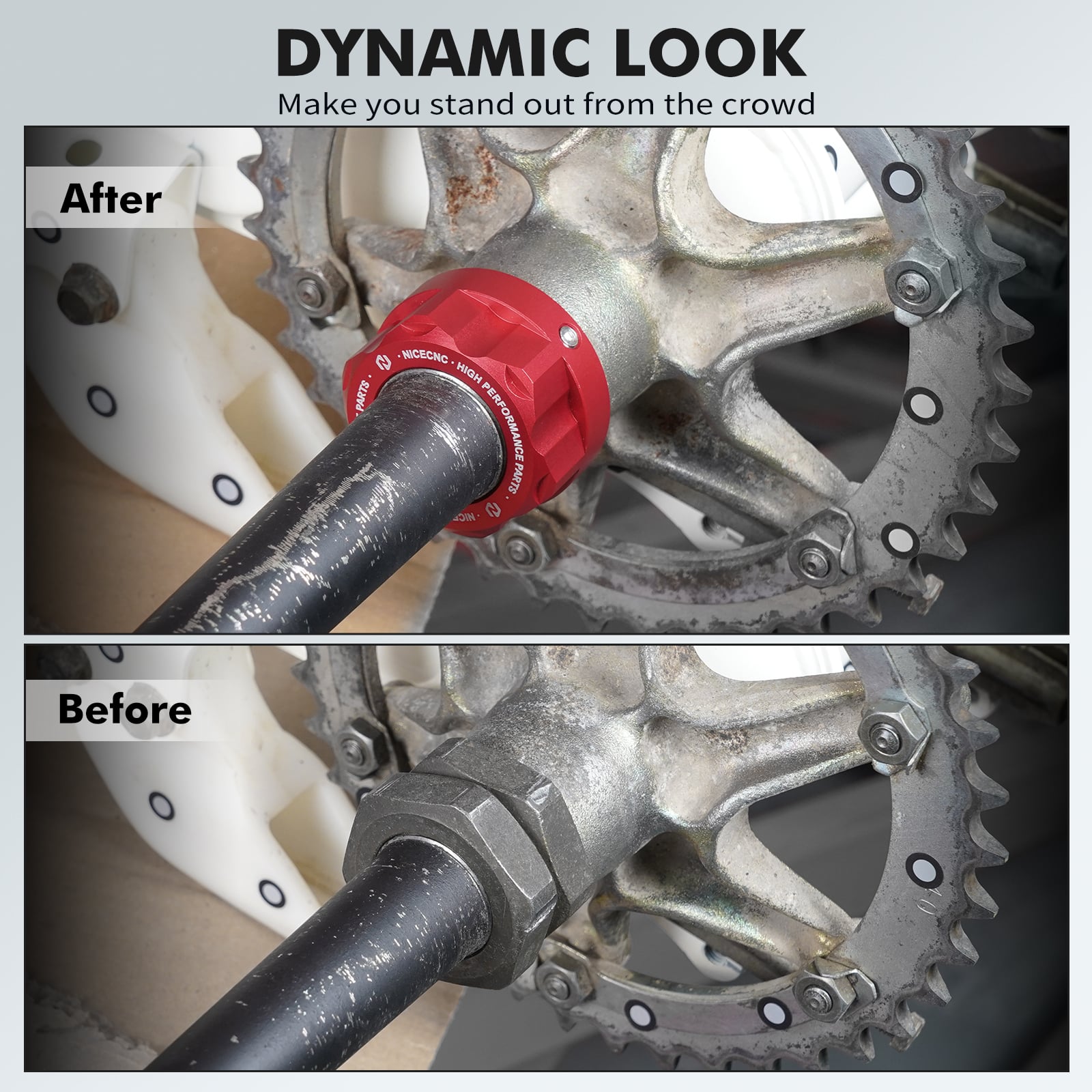 ATV Rear Axle Locking Jam Nut For Yamaha Banshee 350 Blaster 200