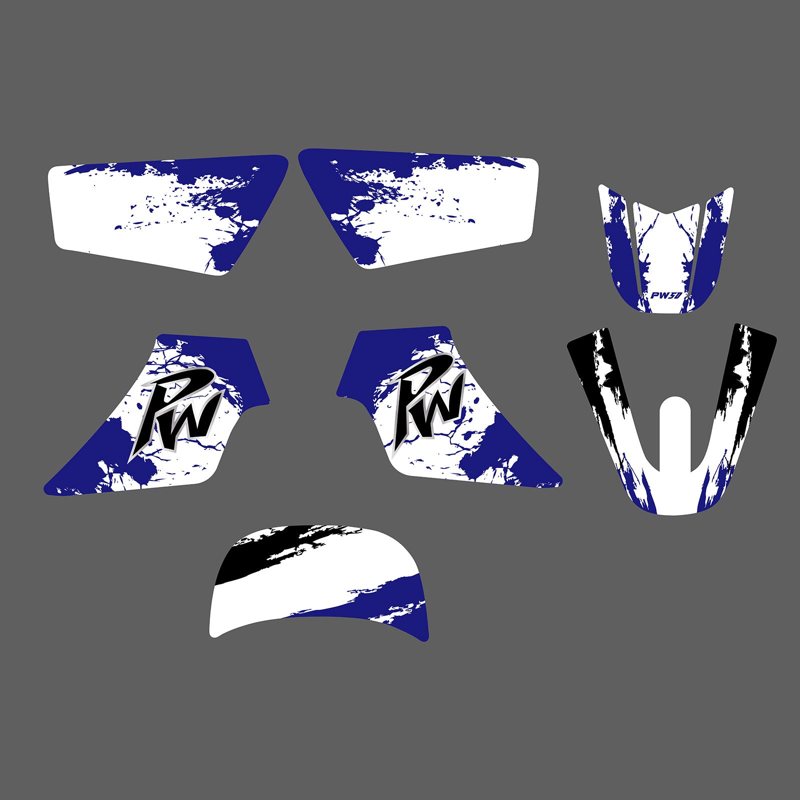 Motorcycle Team Full Graphics Background Sticker Decal Kits For YAMAHA PW50 ALL YEARS