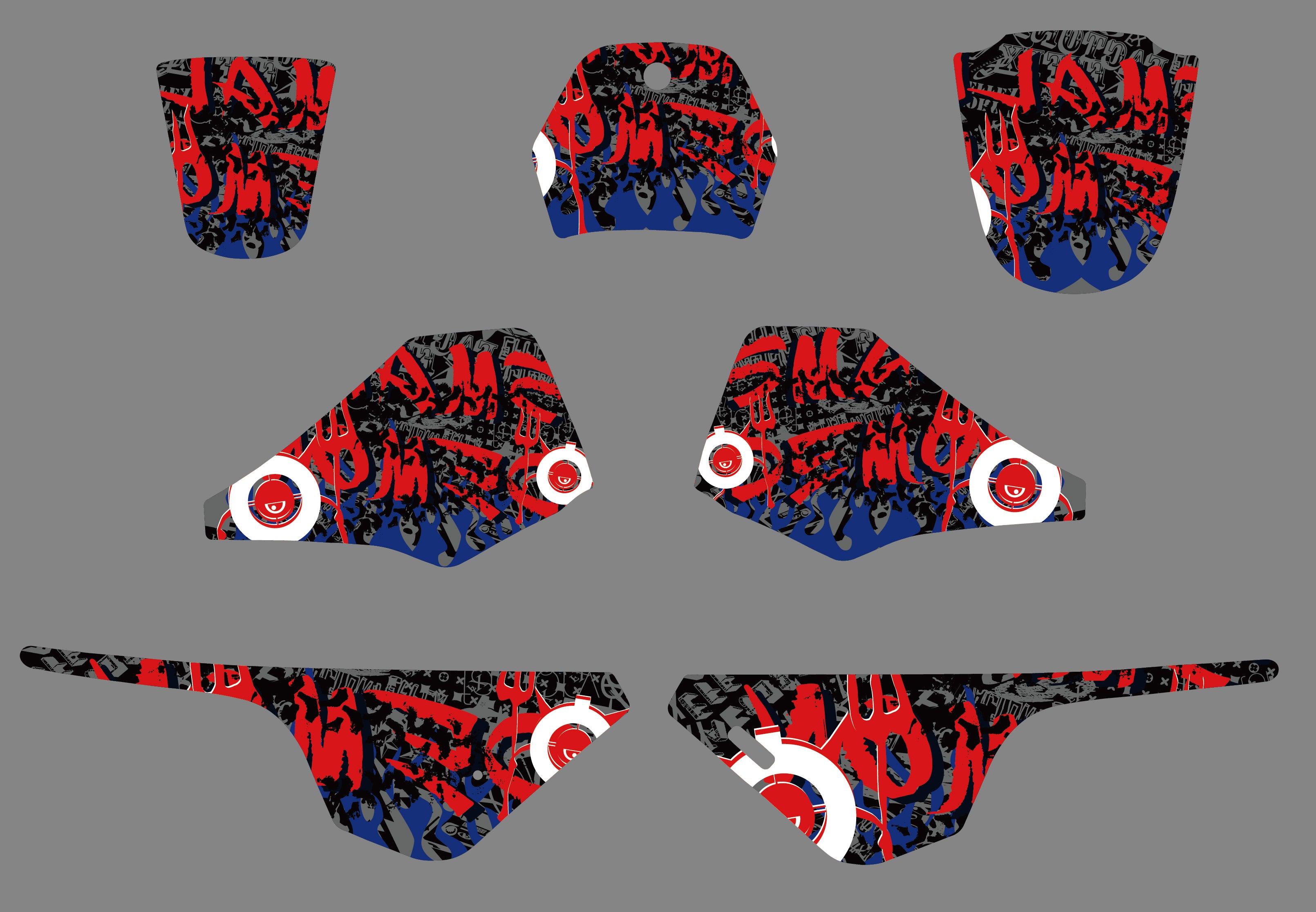 Motorcycle Team Graphic Background Decal Sticker Kit For YAMAHA PW80 ALL YEARS