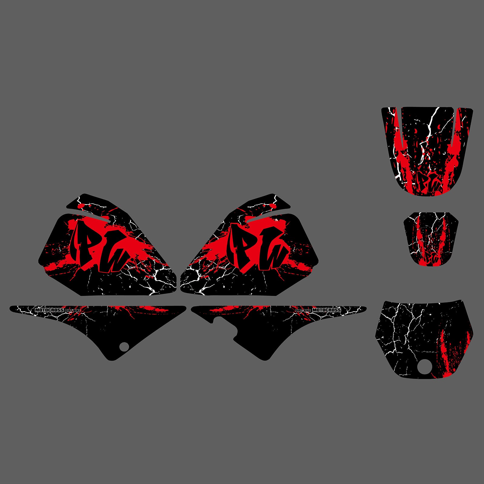 Motorcycle Full Graphic Decals Stickers Set For YAMAHA PW80 ALL YEARS