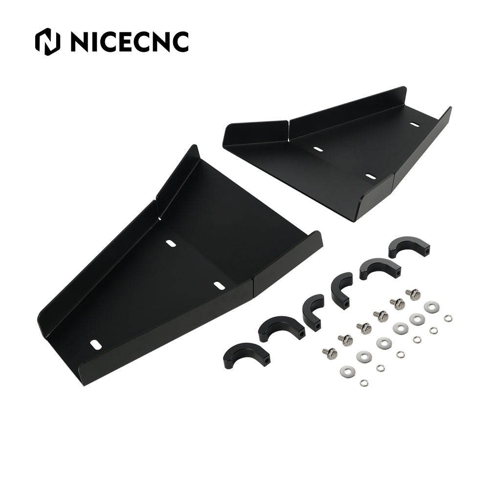Pair ATV Front A-Arm Guards Skid Plate Covers For Yamaha Raptor 700 2006-2024