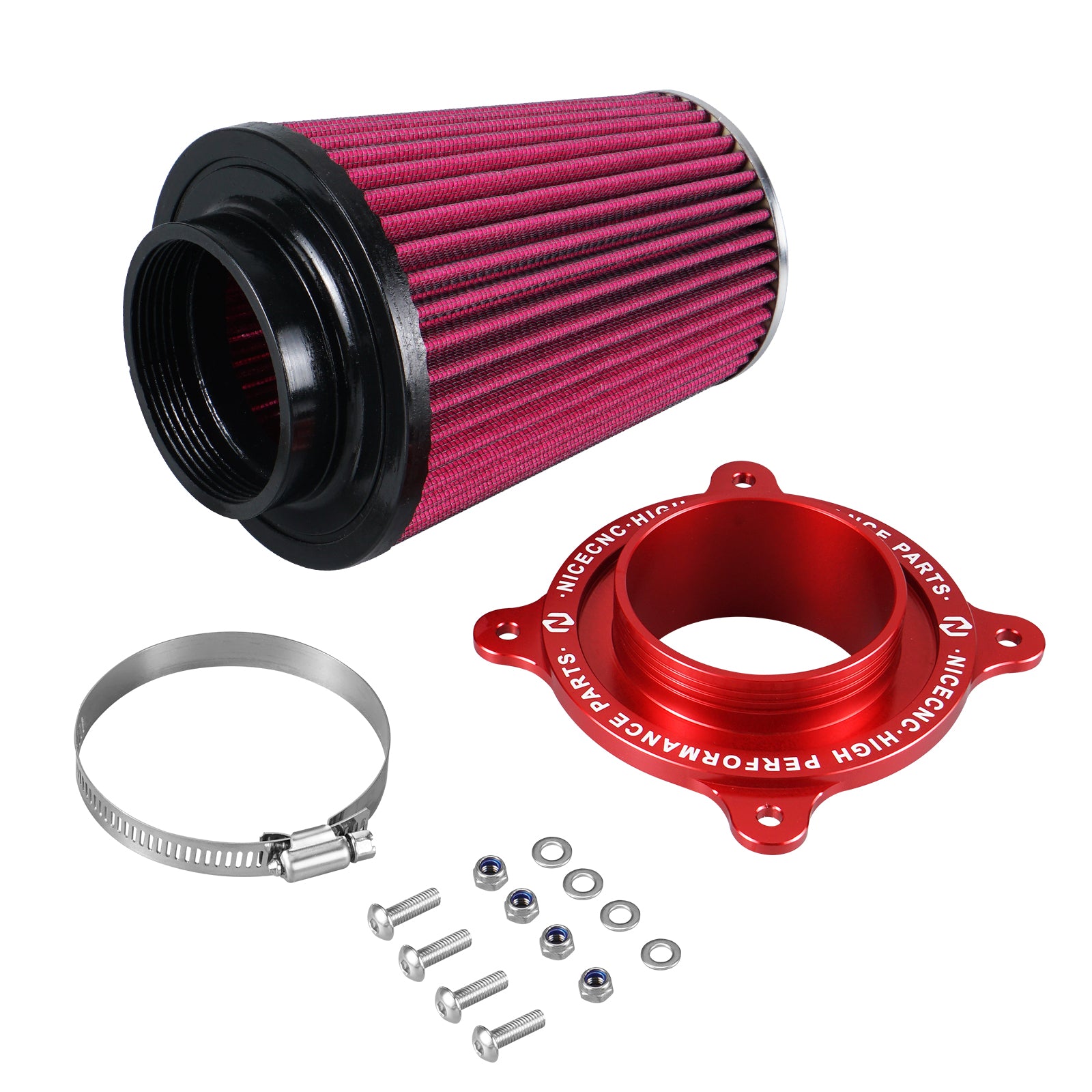ATV High-Flow Air Filter Intake Cleaner Airbox Lid Cover Kit For Yamaha Raptor 700 R