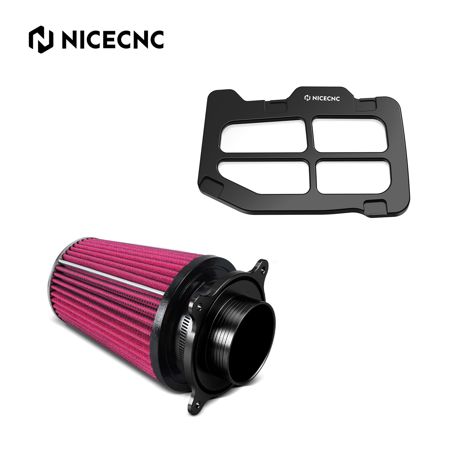 ATV High-Flow Air Filter Intake Cleaner Airbox Lid Cover Kit For Yamaha Raptor 700 R