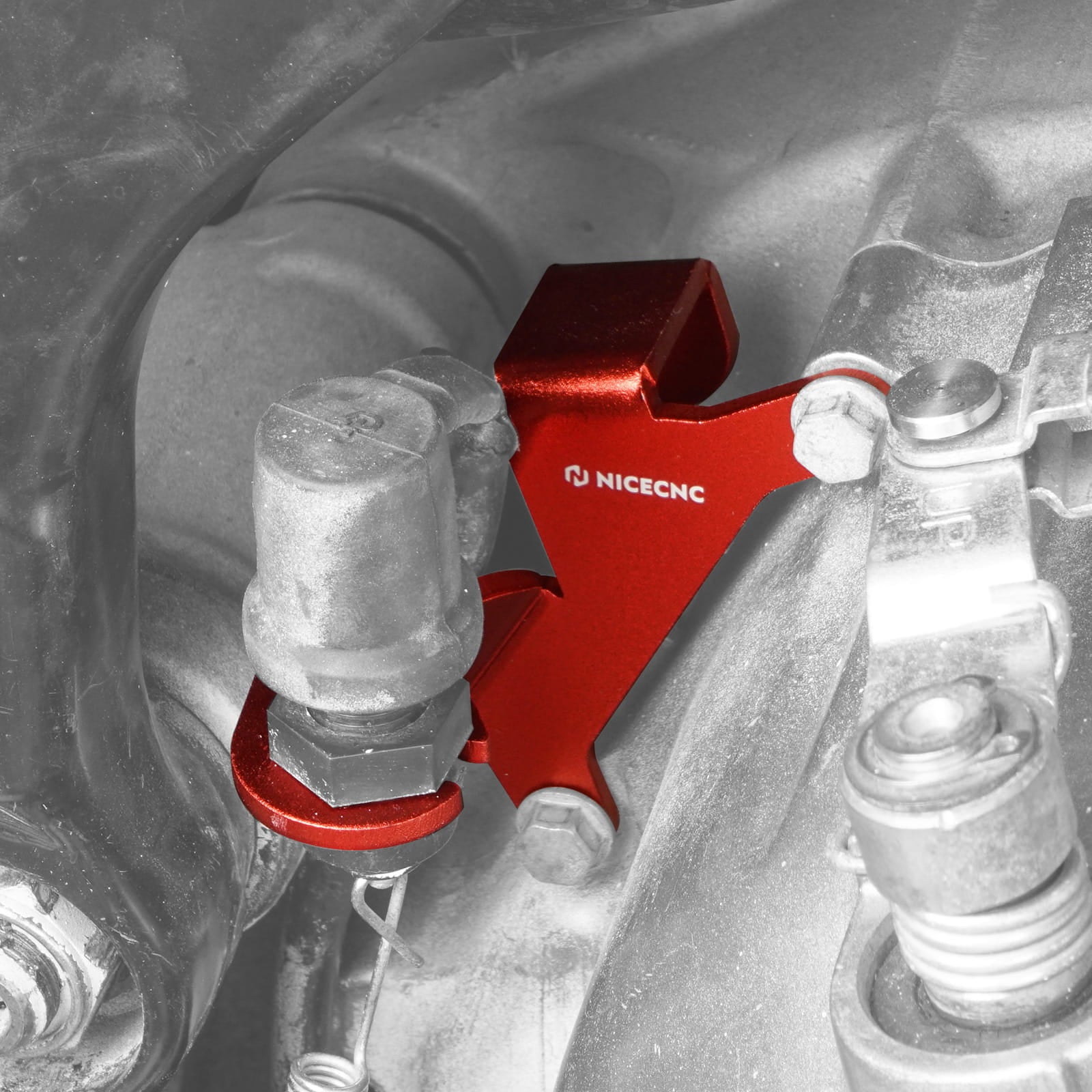 ATV Crankcase Cover Holder Brake Line Clamp For Yamaha Raptor 700 700R 2006-2026