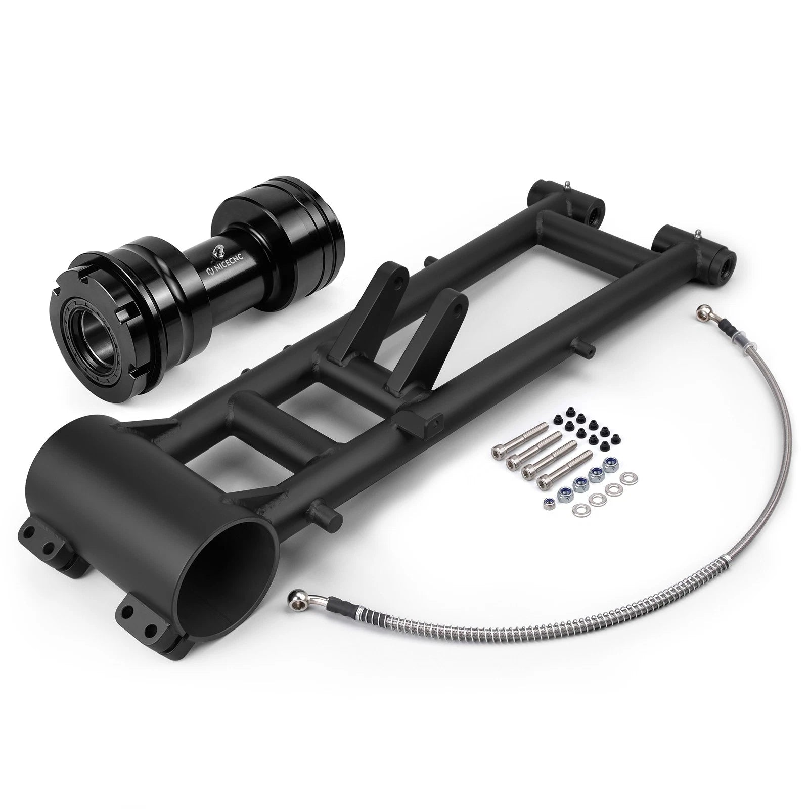 ATV +6" Extended Swingarm & Rear Axle Bearing Carrier Housing For Yamaha Raptor 700 R