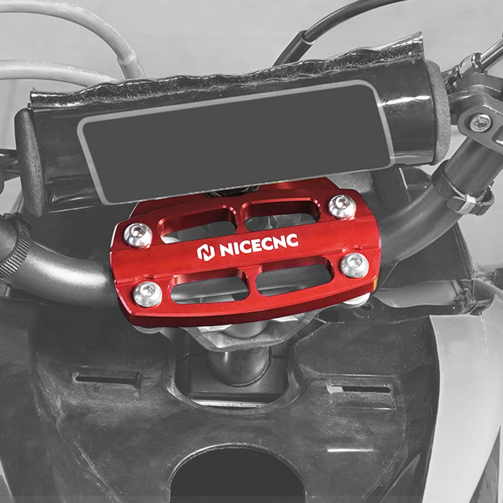 ATV Handlebar Mounting Clamp w/Key Guard For Yamaha Raptor 700 700R 2006-2026