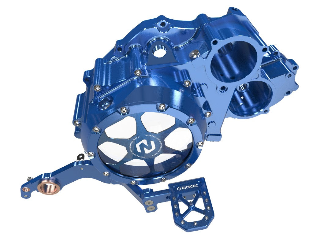 ATV Transparent Clutch Crankcase Cover & Brake Pedal For Yamaha Raptor 700 R 2006-2025