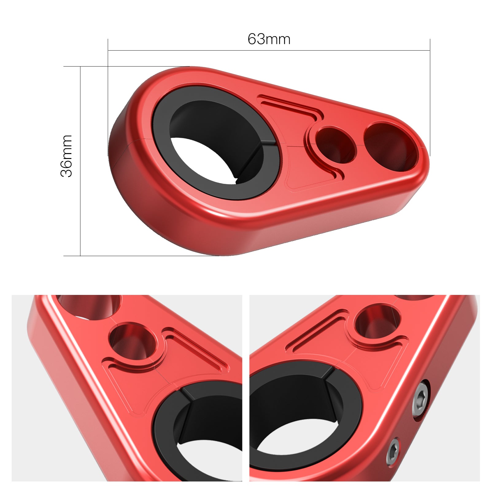 ATV Pair A-Arm Brake Line Cable Clamps For Yamaha Banshee 350 Blaster 200